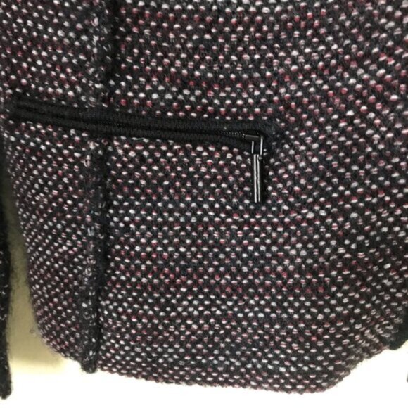 Akris Punto Tweed Knit Mohair Wool Zip Pockets Jacket Cardigan Sweater Preppy 6 - Picture 10 of 16